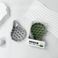 Ionic Waterproof Silicone Nylon Anti-Hair Fluffy Hair Massage Comb & Scrubber with Silicone Head for Beauty Makeup