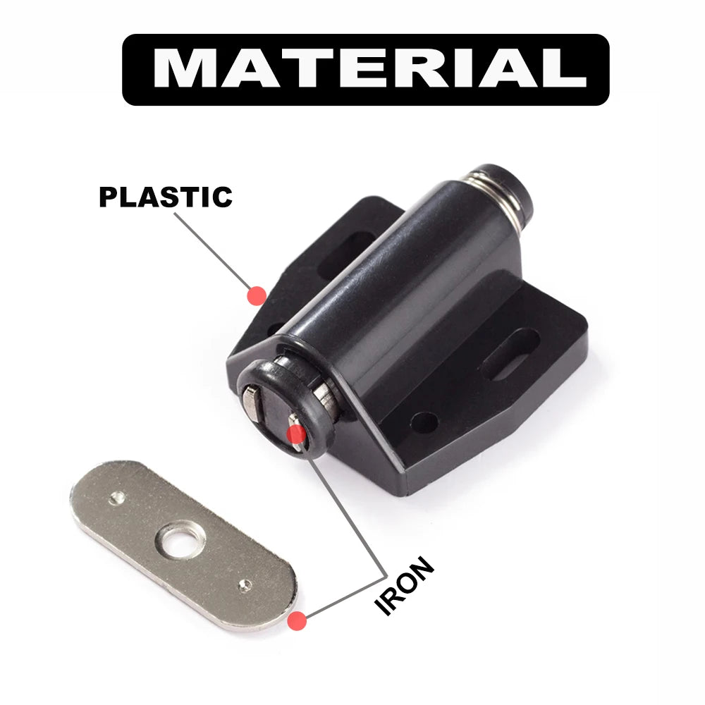Cabinet Magnets for Kitchen Closet Cupboard and Furniture Door Closure CloserPush to Open Door Magnetic Catch and Latch