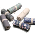 36 Slots Canvas Roll Up Pencil Bag Organizer Color Pen Curtain Case Makeup Wrap Holder Storage Pouch