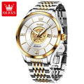 OLEVS 6693 Custom logo Oem Fashion Luminous Stainless Steel Gold Waterproof Dragon Pattern Automatic Mechanical Watch for Man