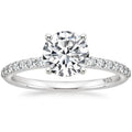 OAHLAN Fine Jewelry Women's 1.2 CT Round Cut Moissanite Engagement Rings Luxury S925 Sterling Silver Rings for Wedding Gift