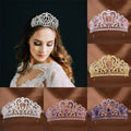 Luxury Retro Baroque Queen Tiaras Gold Bride Crown Wedding Hair Jewelry Accessories