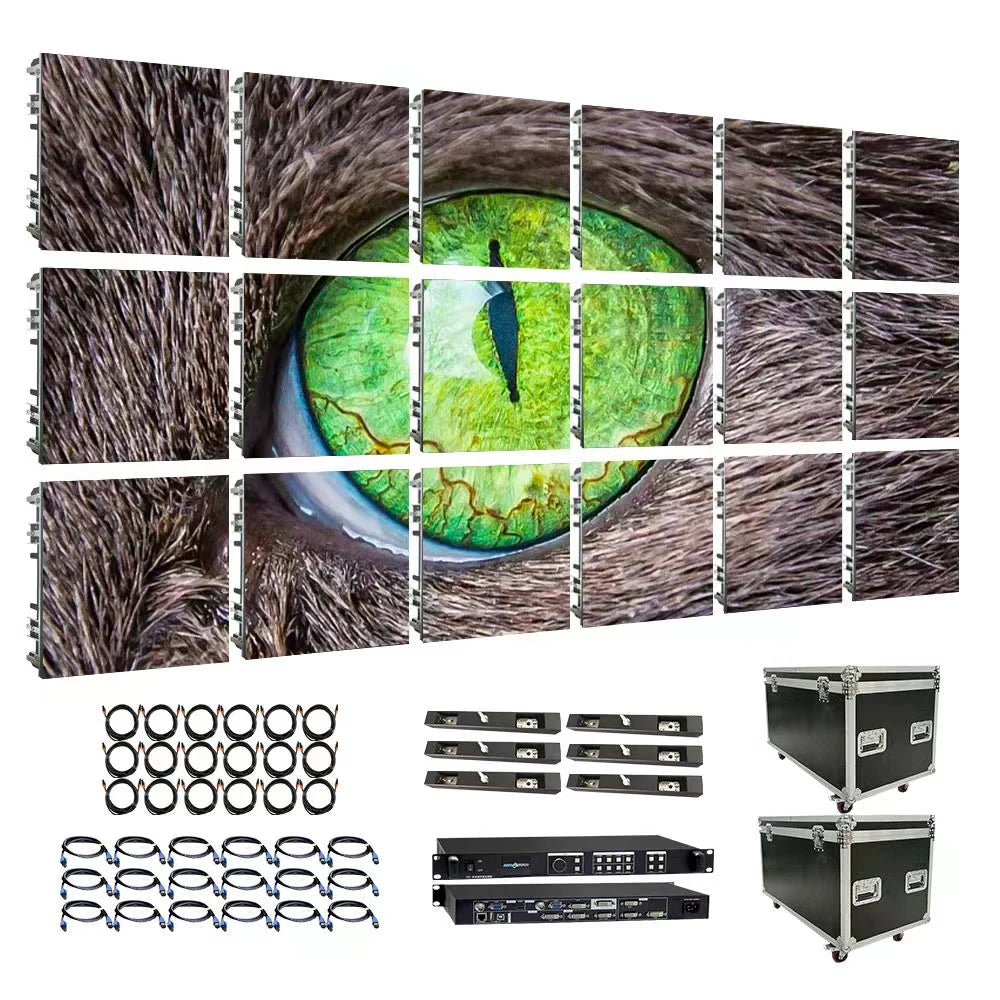 Full Color Energy Saving LED Screen Display Panel CE FCC ROHS P2.6 P2.5 500*500mm LED Display Screen LED Video Wall
