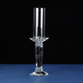 Single Simple Crystal Candle Holder Table Decoration Glass Candle Jar for Home Wedding
