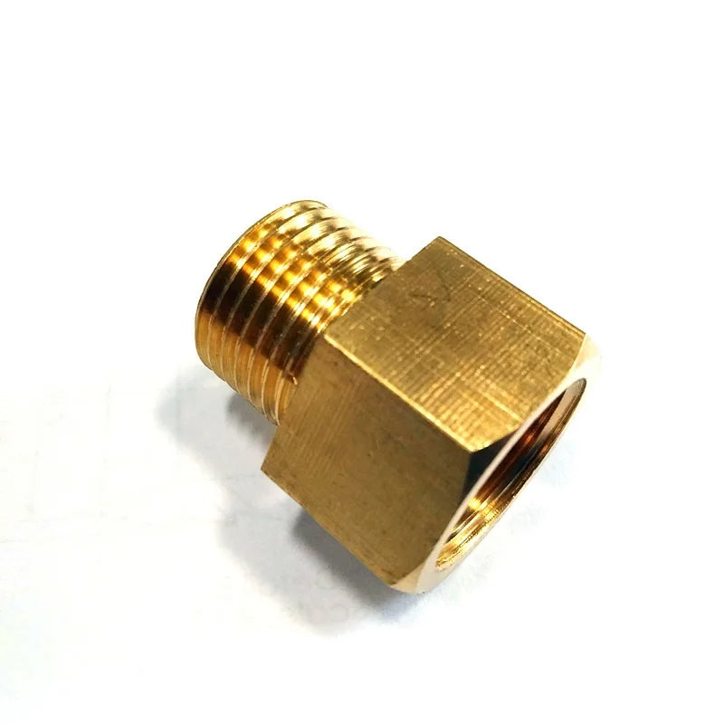 Brass Equal Diameter Reducing Inner and Outer Thread Tube Connector Hose Connector Forged