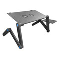 Hot Sale Portable Stainless Steel Laptop Stand Adjustable Computer Desk Foldable Laptop Desk With Cooling Holes