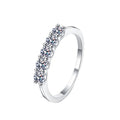 Factory Wholesale Fine Jewelry Vvs D Color Moissanite Ring 0.5Carat S925 Sterling Silver Wedding Engagement Ring for Women