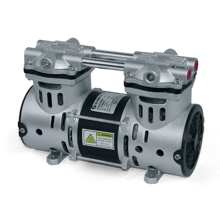 Mini 220V Oil-less Piston Pump Portable Air Compressor for Screen Printing Customizable Cable Length OEM Supported