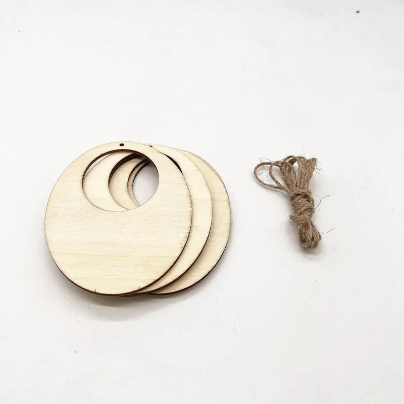 Easter Eco-friendly Wooden Egg Pendant Home Decoration Small Items Children's Hand-painted DIY Festival Decoration
