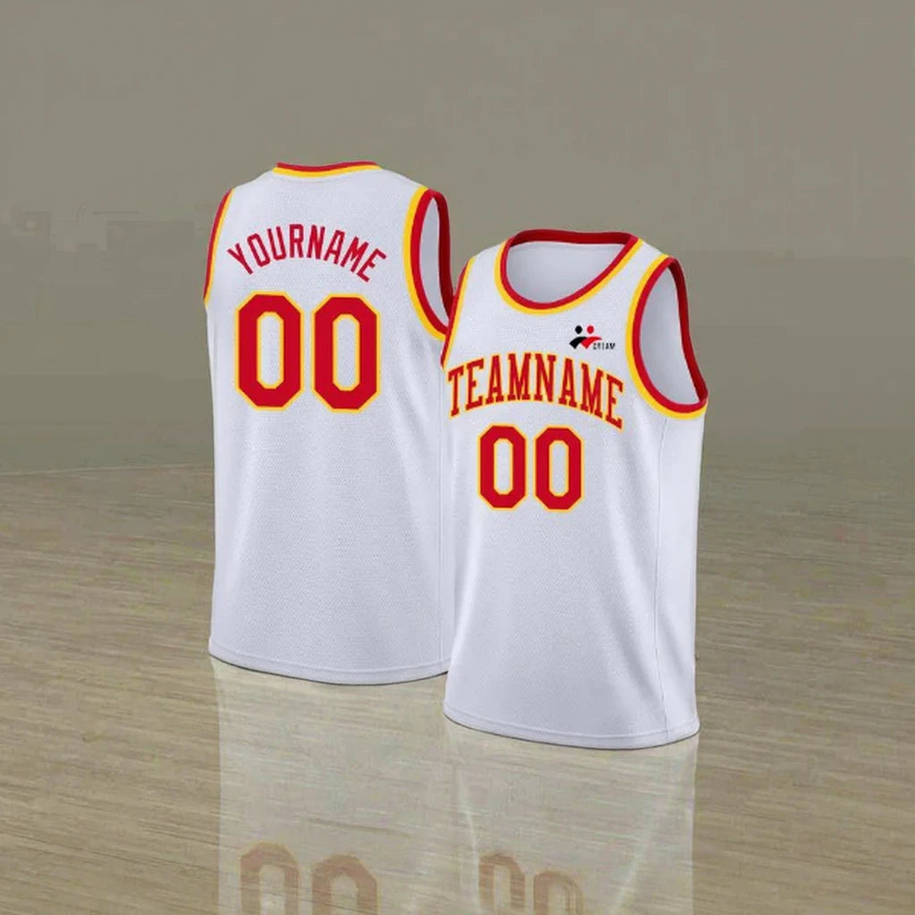 Personalized Custom Breathable Nylon/Cashmere Basketball Uniforms Men Club College Team Jersey Sets Quick Dry Adults