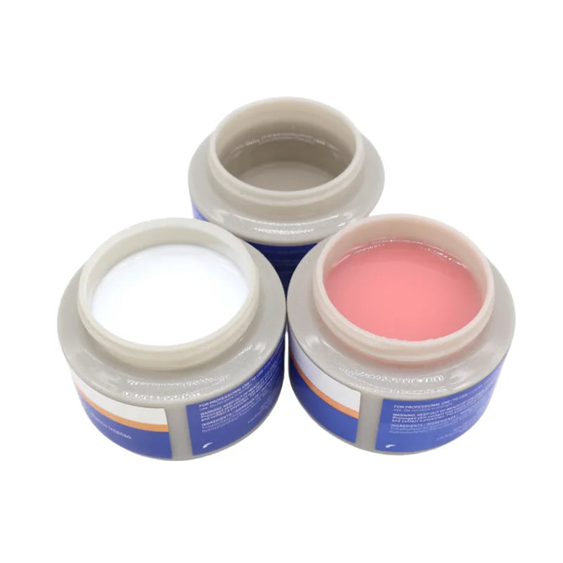 Wholesale 56g pink Painless Nail Builder Hard Gel Soak Off Nail Poly Gel Nails