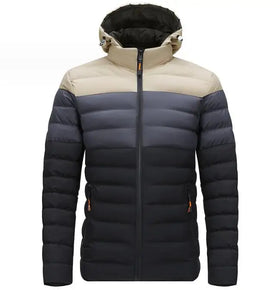 Custom Winter Outdoor Sport Casual Windproof Warm Padded Cotton Quilted Mens Down Puffer Jacket