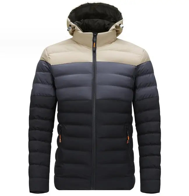 Custom Winter Outdoor Sport Casual Windproof Warm Padded Cotton Quilted Mens Down Puffer Jacket