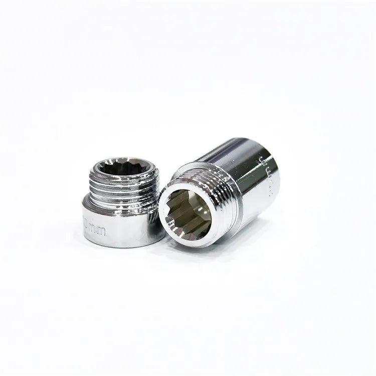 Wholesale Brass Extension Nipple Iron Brass Materials All Sizes with Chrome Plating for Pipe Fittings