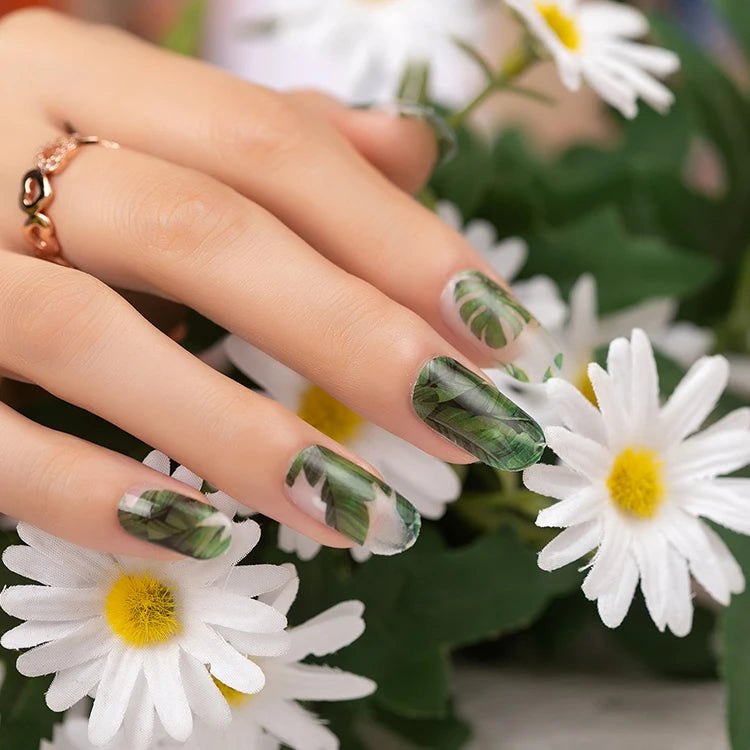 Huizi Factory Top Quality 100% Real Nail Polish Nail Stickers for Girls