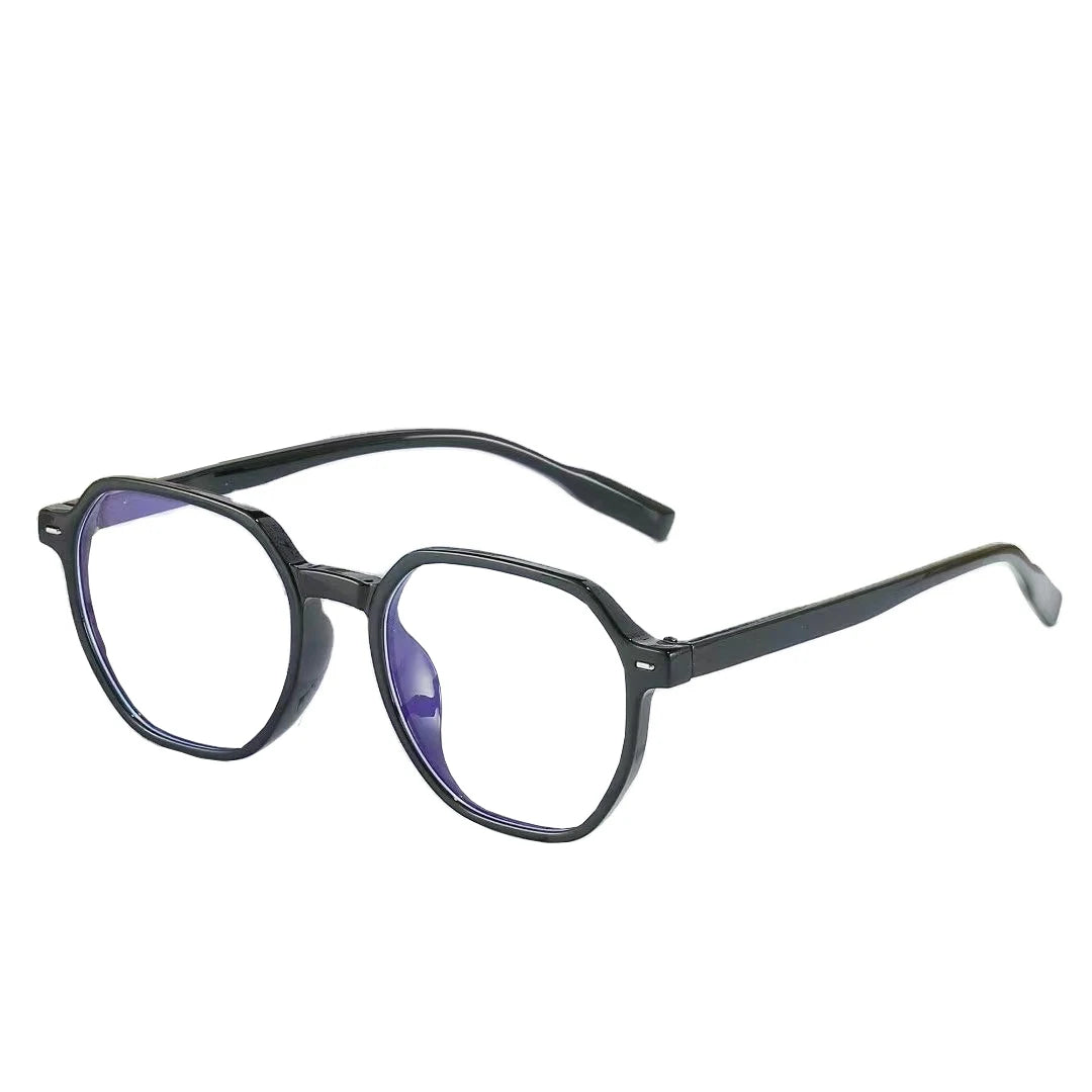 2025 Unisex Fashion Anti-Blue Light PC Geometric Eyeglasses Blue Block Glasses with UV400 Protection Plastic Frame