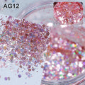 Bulk Hexagon Mix Chunky Glitters Holographic Embossed Striped Glitter Sequins for Tumbler Nails Christmas Decorations Manicure