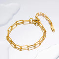 Wholesale Fashion Gold Plated Stainless Steel Classic Plain Chain Style Collar Choker Statement Necklace
