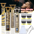 USB Rechargeable T9 Hair Clipper Electric Trimmer Cordless Shaver Trimmer 0mm Hair Clippers Men Professional Electric Trimmer Rv