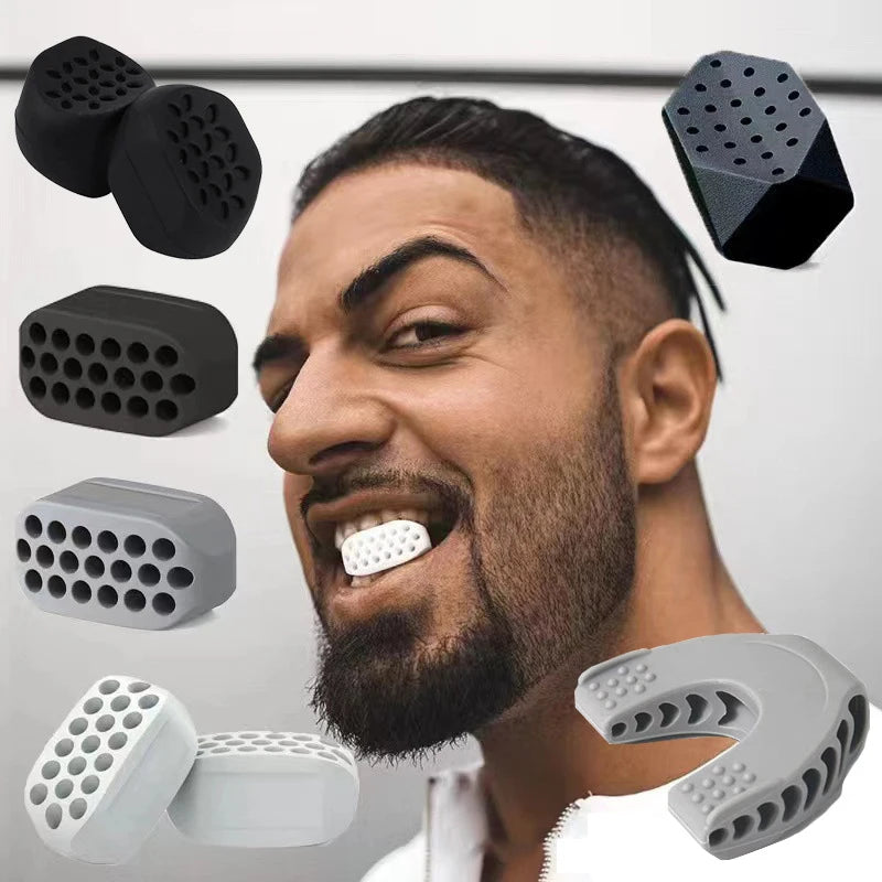 Hot Sell Face Jaw Exerciser 40/50/60 Lbs Silicone Jawline Exerciser for Men and Women