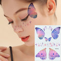 Custom OEM New Butterfly Wing Temporary Waterproof Face Tattoo Sticker French Eye Makeup Stage Tattoos Stickers for Girls Women