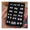 BSE-2 Wholesale Classic Four/Six Claw Setting 6mm Diamond Earrings 925 Sterling Silver 5A Zircon Women Earrings Fashion Jewelry