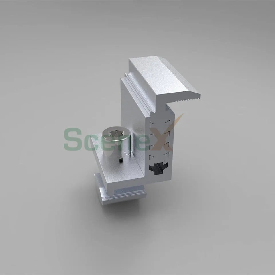 Adjustable End Clamp  30~45mm Solar Panel Clamp  for  Solar Panel PV Mounting System