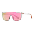 TR7543 Wholesale TR90 Women Sunglasses New 2025 One Piece Mirror Unisex UV400 Polarized Sports Sunglass
