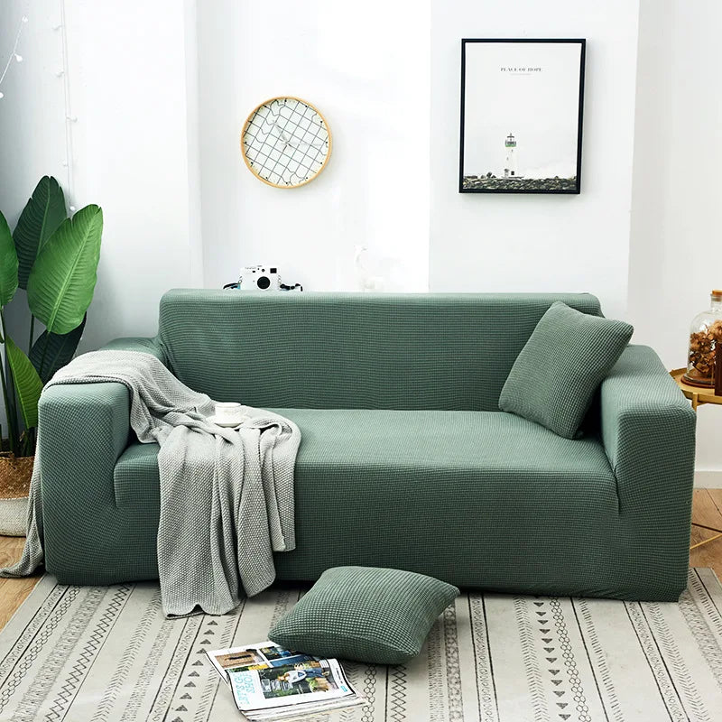 Super Stretch Couch Cover for 1 Seater Couch 1-Piece Universal Sofa Covers Living Room Jacquard Spandex Furniture Protector