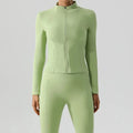 Fitness Zipper Yoga Jacket Workout High Elastic Yoga Top Long Sleeve Yoga Top for Women