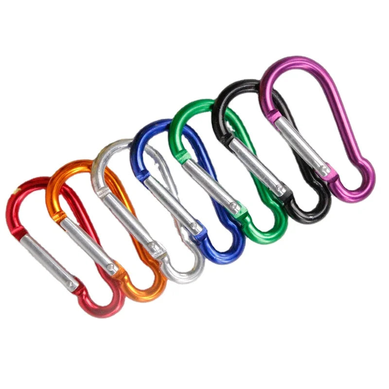 Wholesale High-quality 6# Aluminum Calabash Shape Carabiner Calabash Climbing Button Hook S Shape Carabiner