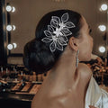 LUOXIN Fashion Handmade Elegant Bridal Hair Accessories Rhinestone Wedding Hair Piece for Women