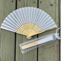 Custom Logo Color Mini Bamboo Personalized  Wedding Wooden Folding Portable Large Chinese Fan Folding Fan Held Hand Fan