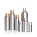 Aluminum Lotion Bottles Sliver Empty Aluminum 300ml 500ml 100ml 150ml 200ml 250ml Free Sample Cosmetic LG OEM ODM Private Labels MegaBDM