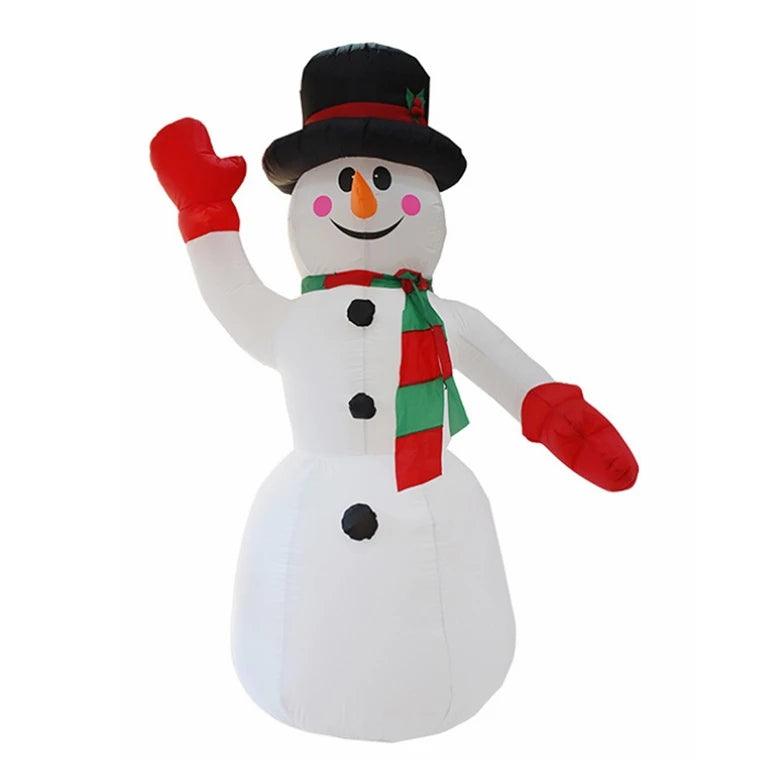 Factory Price Snowman LED 2.4m Christmas Lighted Inflatable Dolls LED Night Light Snowman Decoration Garden Xmas Decor