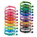 Manufacturer Wholesale Cat Cat Collars Hot Dog Footprints Design Multicolor Adjustable Polyester Breakaway Bell Patch Included