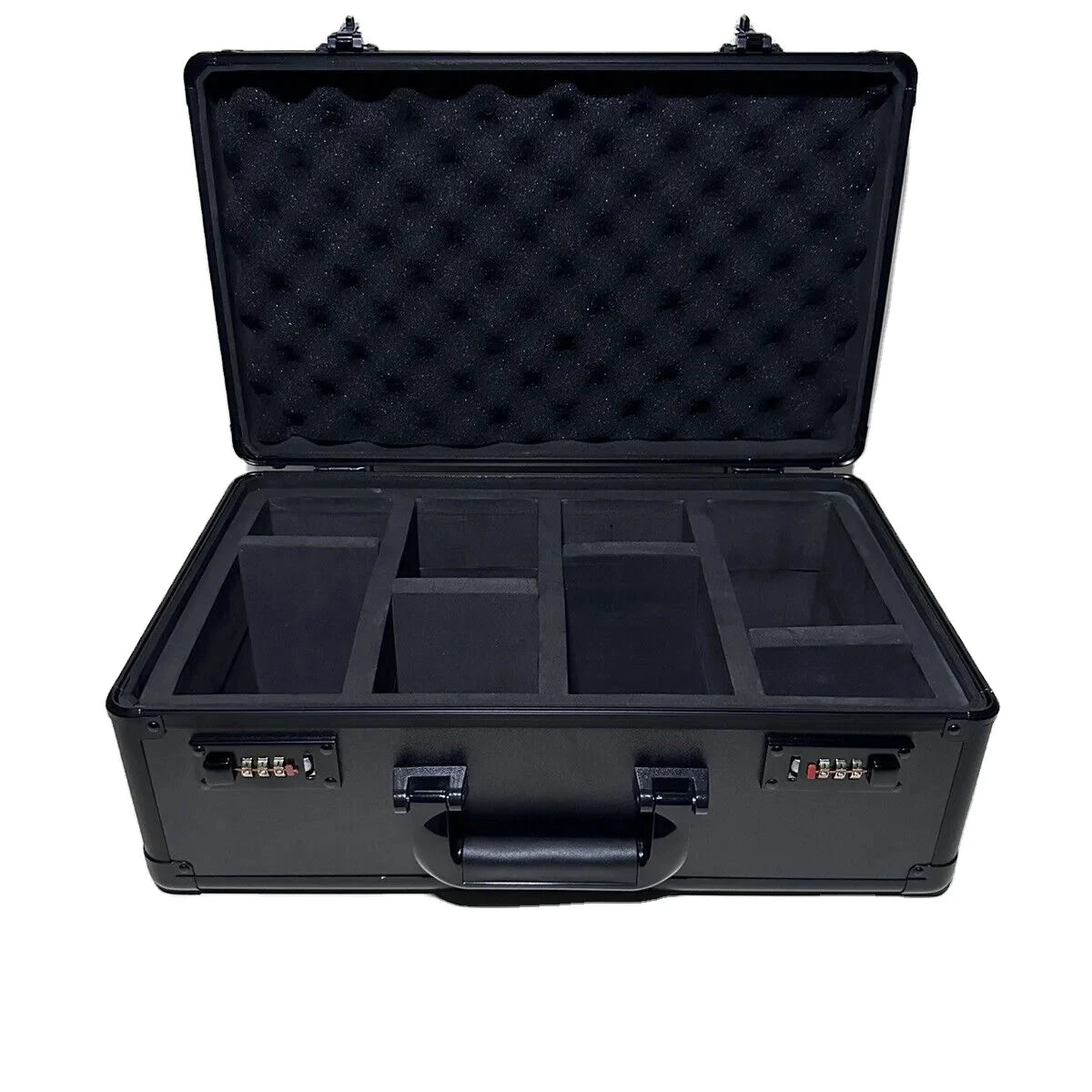 Customizable 4-Row Graded Card Case Storage with Locks Durable Slab Foam OEM Support