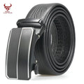 Hot Sale Fashion Men Belts Automatic Buckle Designer Ratchet 100% Cowhide Genuine Leather Belt