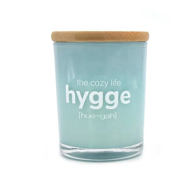LA07PZ OEM&ODM Aromatherapy Soy Wax Custom logo 7 oz Glass Jar Scented Gift Candle for Home Decoration