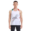 Custom Running Singlet Lightweight Marathon Tank Top Breathable Workout Sleeveless Shirt Men Woven 100% Polyester Print Pattern