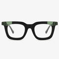 2024 Retro Eye Glass Two-Color Eyeglasses Patchwork Square Full-Frame Safety Glasses Acetate Optical Eyeglasses Frames
