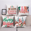 Best Selling Square Santa Claus Sofa Decorative Cover with Zipper Home Cushion Pillowcase Printed Sublimation Technique Hotels