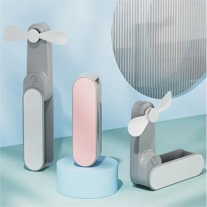 Small Handy Folding Hand Held Battery Electric Fans Personal Foldable Rechargeable Usb Handheld Portable Mini Fan
