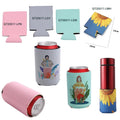 Sublimation Blank DIY Neoprene Tube Beer Can Coozies Slim Can Cooler Covers Light Color Regular Can Coozies