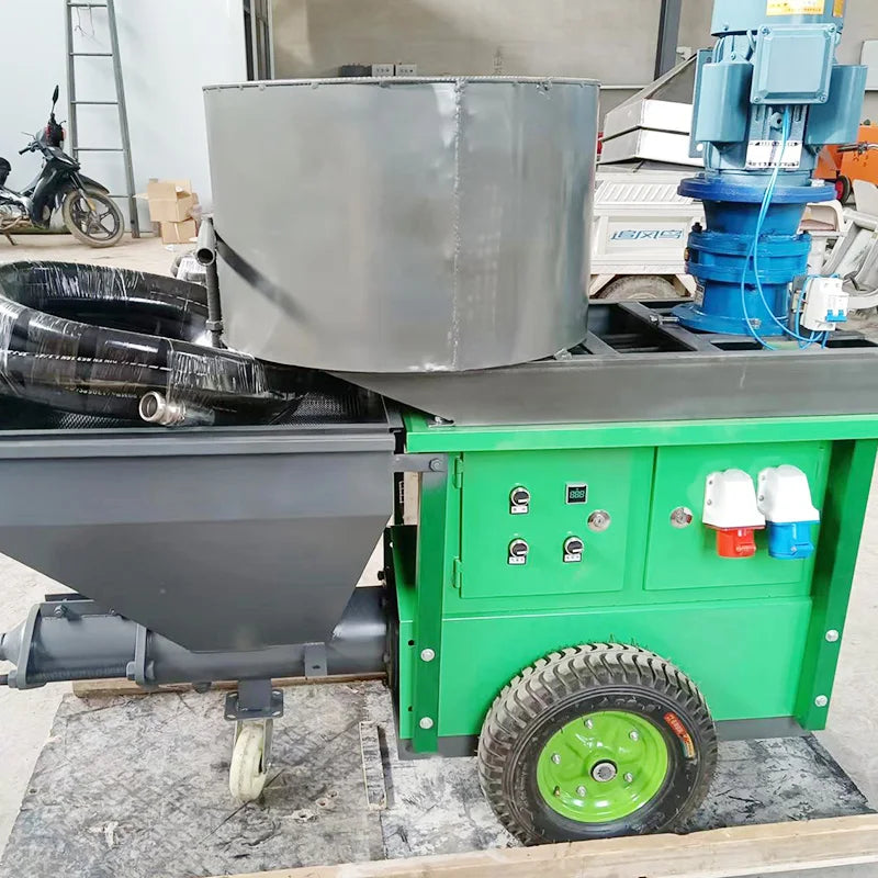Cement Mortars Spraying Machine Electric Power Small Mortar Sprayer for Exporting Mortar Plaster Spraying Machine