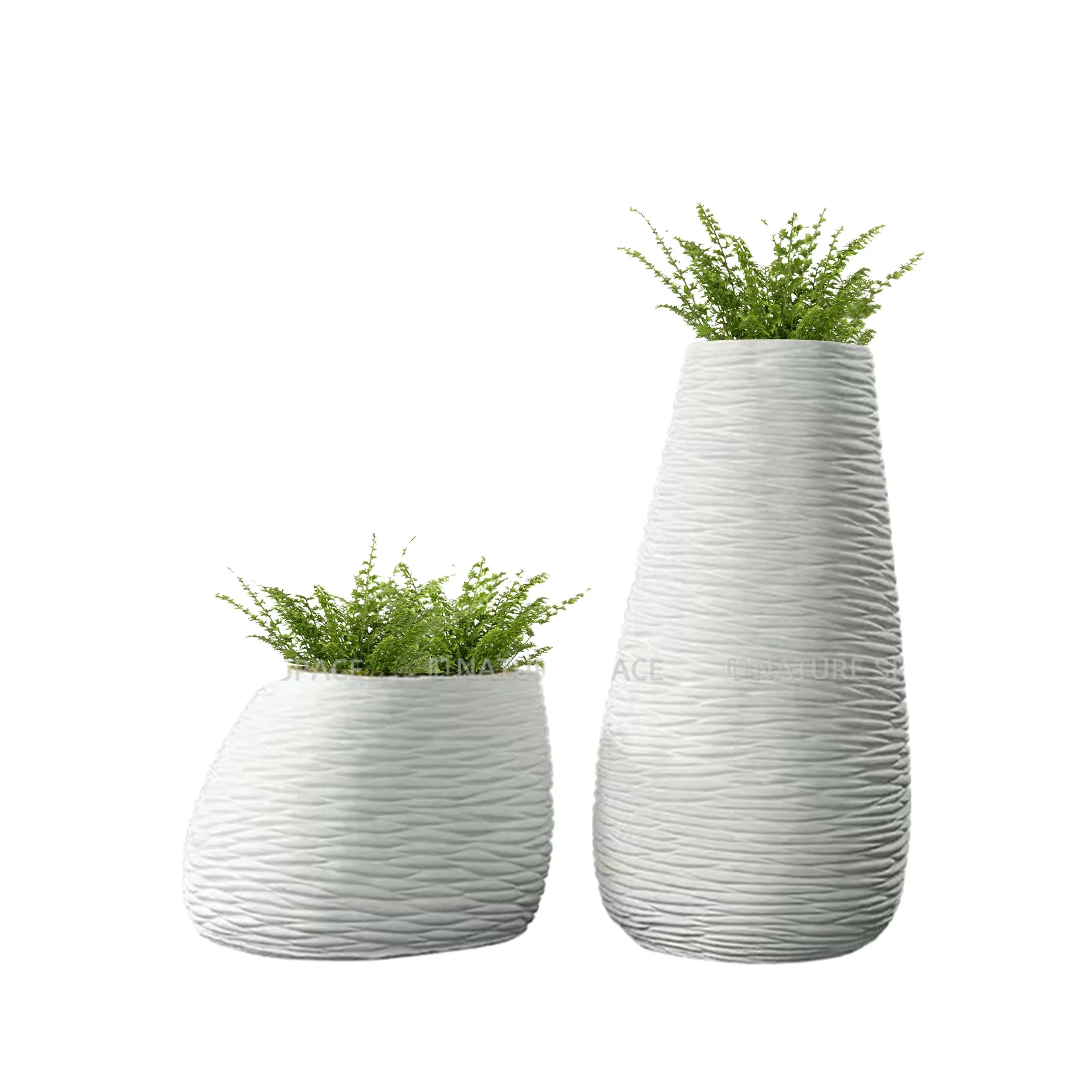Nordic Large Plant Pots Creative Garden Planter Vase Indoor Outdoor Fiberglass Flower Pots Planter Eco-friendly Vintage
