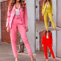 2022 Hot Style Women Casual Fashion Long-sleeved 2 Pieces Fashion Women Formal Business Suit Design Elegant Ladies Office Suits