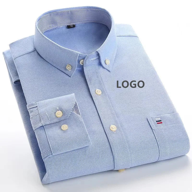 OEM/ODM Custom logo Fashion Clothing Men's Long Sleeve t Shirts Mens Formal Shirt