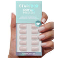 BTArtbox Soft Gel White Press on Nails En Gel Wholesale Artificial Fingernails Short Square Plain Hand Made False Fake Nails