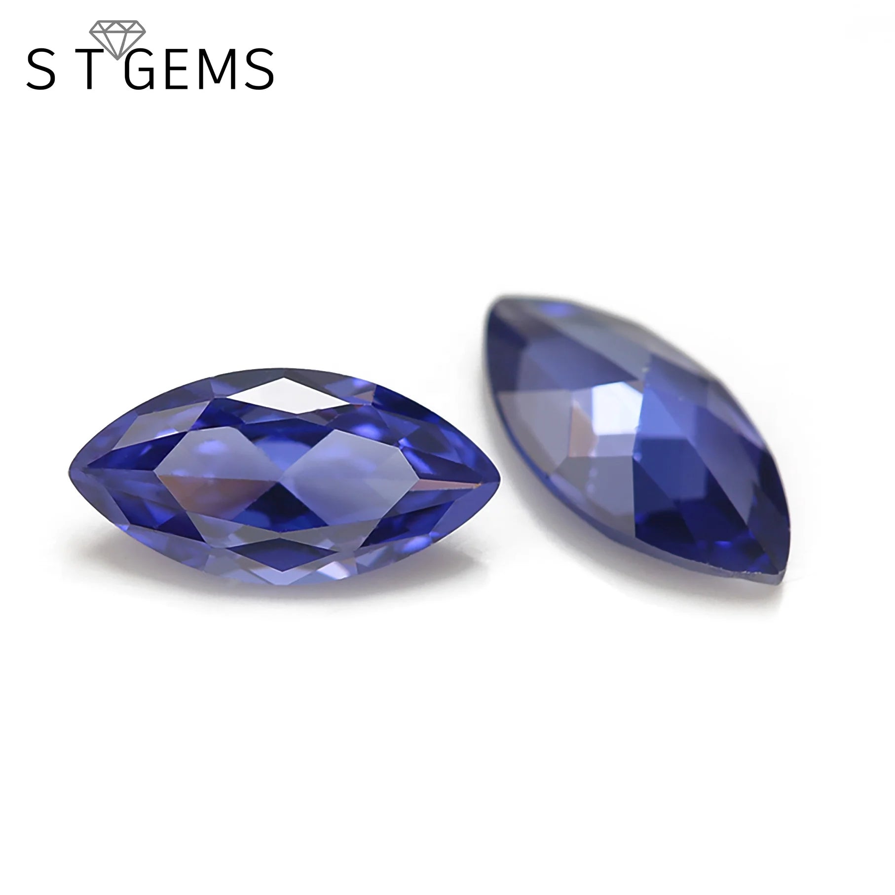 Loose Cubic Zirconia Gemstone Marquise Cut Luxury Tanzan Cubic 3a Zirconia for Sale